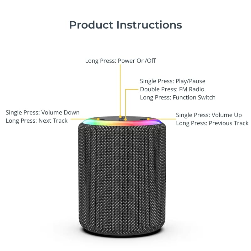 LumyVision™  Bluetooth Speaker Max